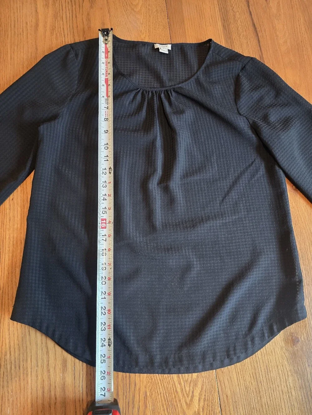 J. Crew Black Blouse Size Small